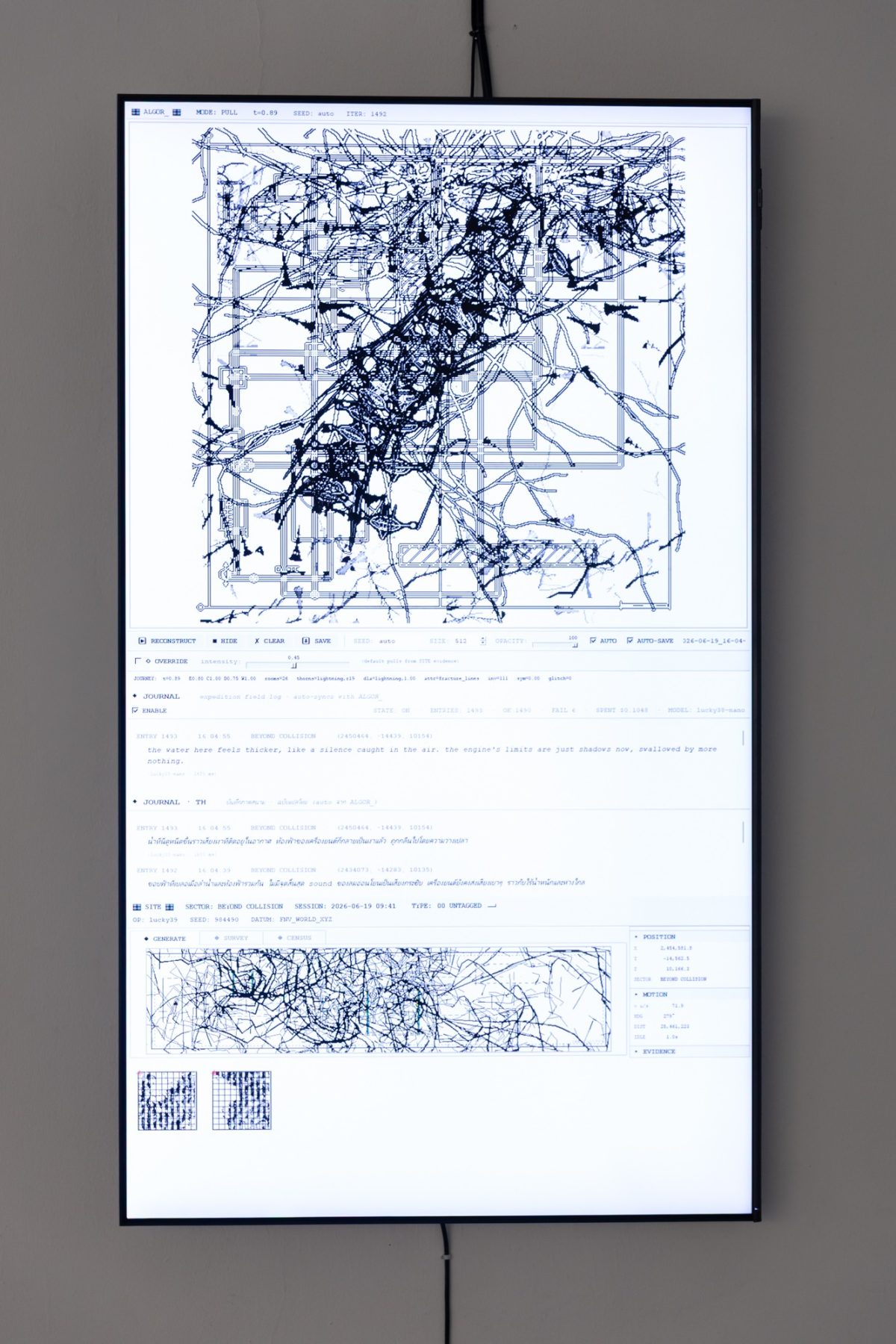 Mapping screen