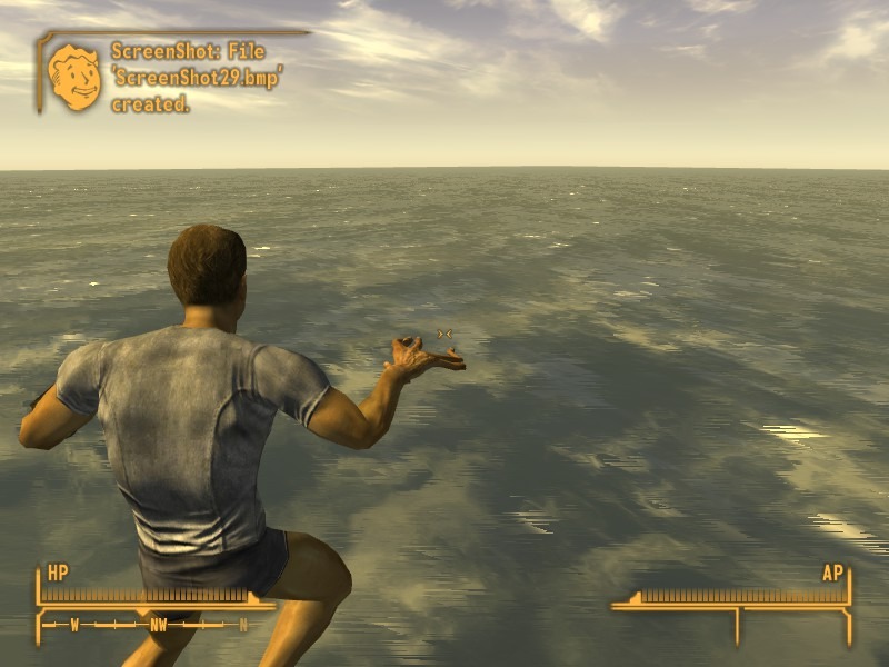 A distant position in the sea